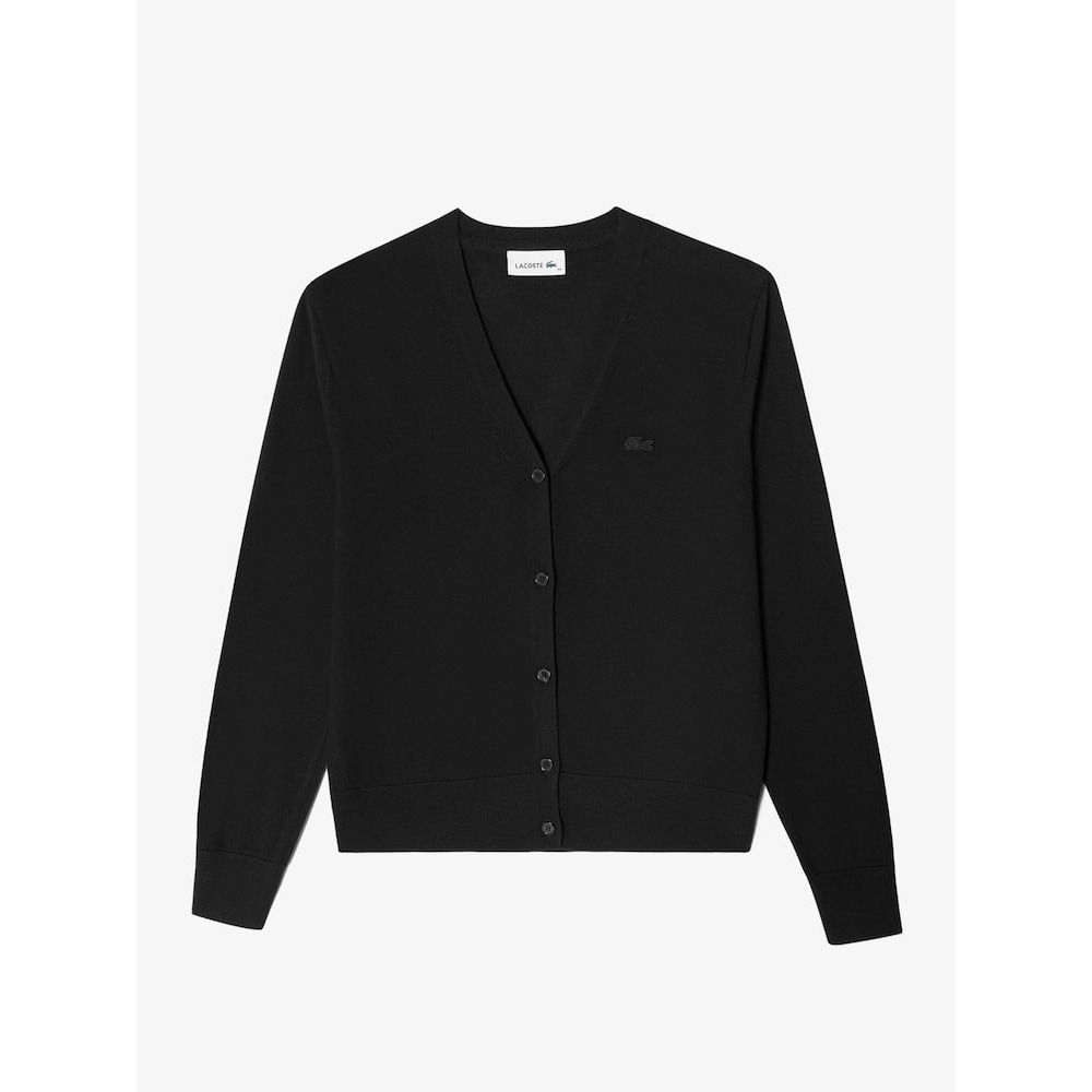 ラコステレディース Vネックソフトウールカーディガン AF110E-54N 031 Q2NAF110E-54N031