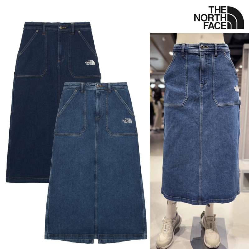 NK6NR54 WS BLUERIDGE SKIRT 25FW 新作 デニムロング ハイウエスト デイリー タウンユース レディース 通勤 通学 カジュアル 秋冬コーデ コーデ提案 スニーカー ブーツ