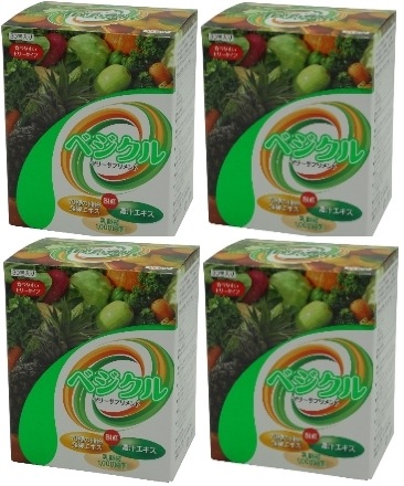 4個セット*べジクルゼリーサプリメント（青汁エキス乳酸菌1000億個70種の植物発酵エキス）