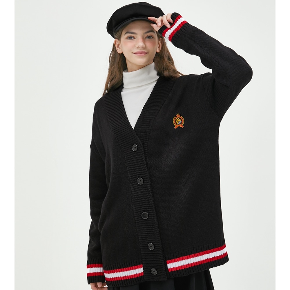 NASTY PALM ネスティウェール ロゴカーディガンブラック