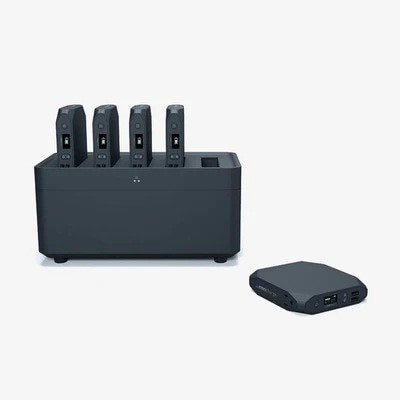 Omni Charge Omni 20+ モバイルバッテリー 5台 セット USB-A Type-C ワイヤレス充電 対応 大容量 オフィス 外出 専用充電スタンド 付 PC35C001