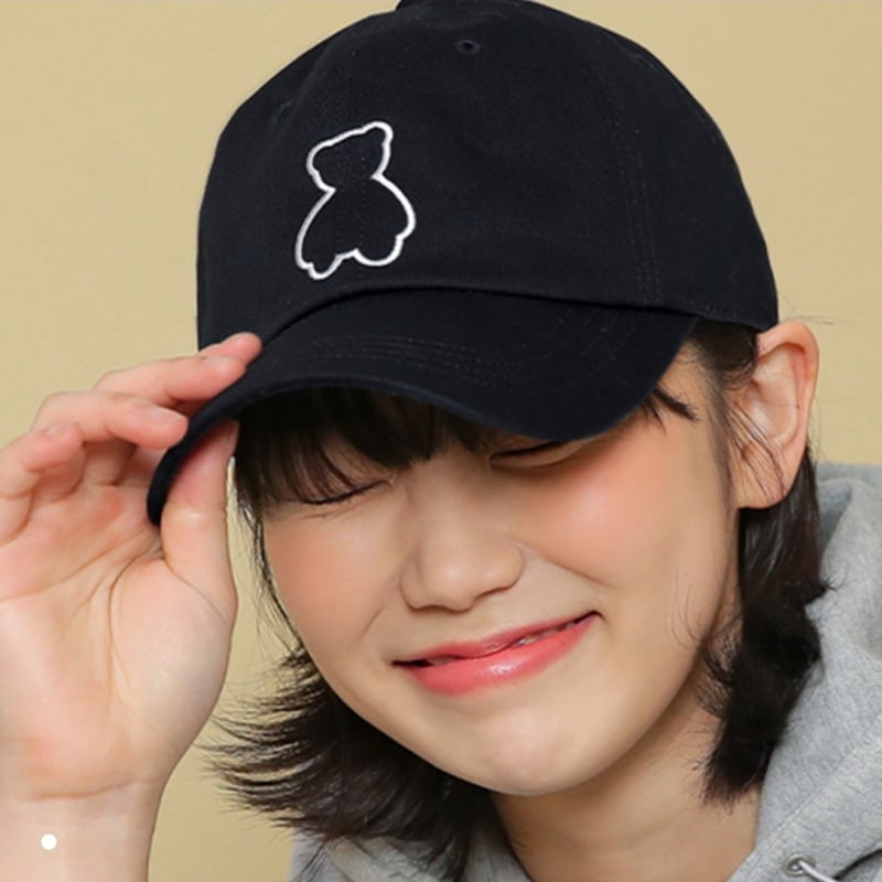韓国ブランド/ AQOstudiospace / BEAR BALLCAP 3color キャップ帽