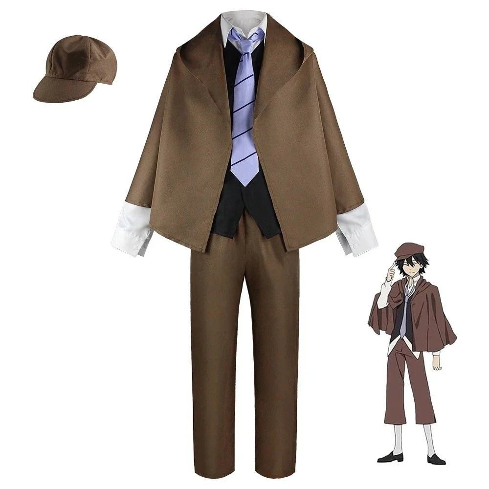 ハロウィンアニメcos衣装文豪野犬江戸川乱歩太宰治コスプレ衣装セット今日は30パーセント 5,783円
