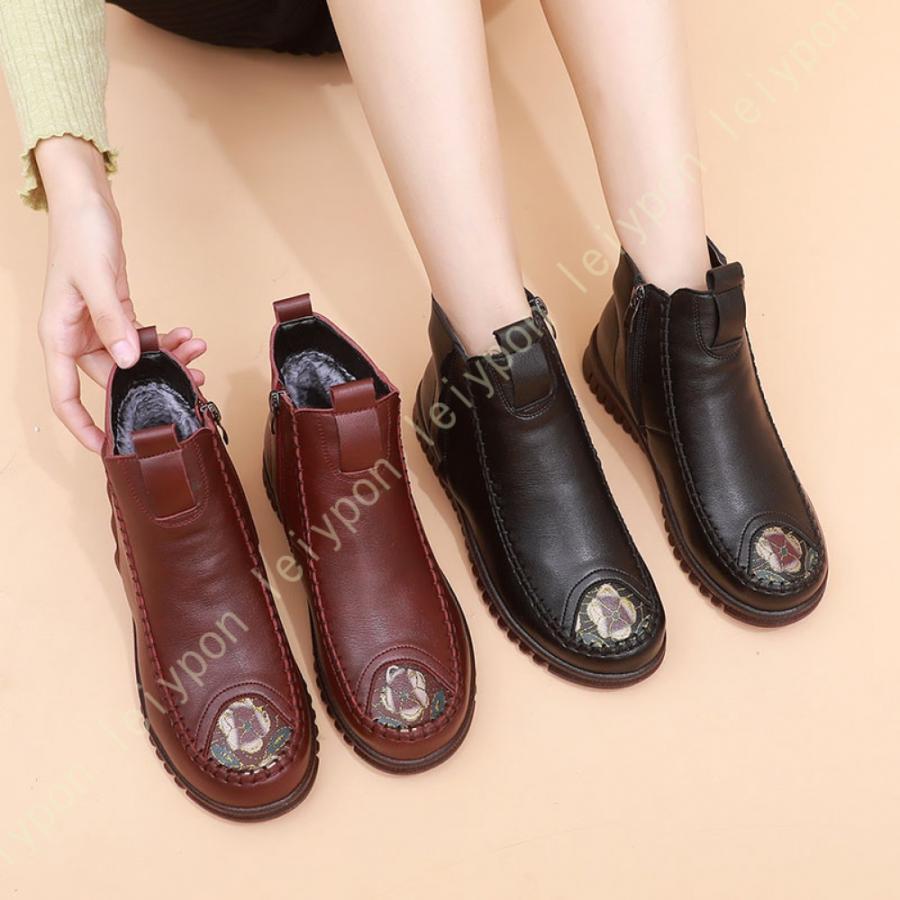 レディース スノーブーツ ウィンターブーツ ショートブーツ 雪用ブーツ ハイカット シューズ 冬靴 防寒 保温 防滑 暖かく保つ 裏ボア 裏起毛 大きいサイズ