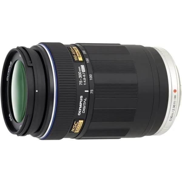 【中古】オリンパス OLYMPUS 超望遠ズームレンズ M.ZUIKO DIGITAL ED 75-300mm F4.8-6.7 ブラック