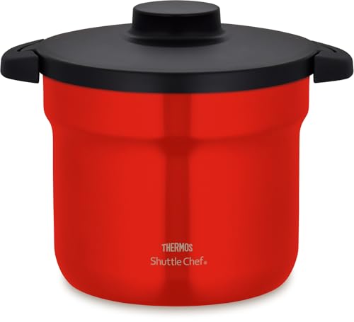 サーモス 真空保温調理器 シャトルシェフ 4.3L (4~6人用) アーバンレッド セラプロテクトコート KBJ-4502 UR