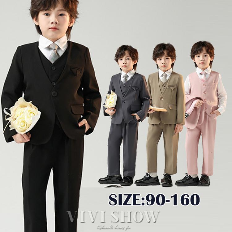 【SNS大人気】 子供 男の子 卒業式 豪華セット 子ども服 フォーマル 男の子 小学校 入学式 卒園式 タキシード 結婚式 発表会 4,758円