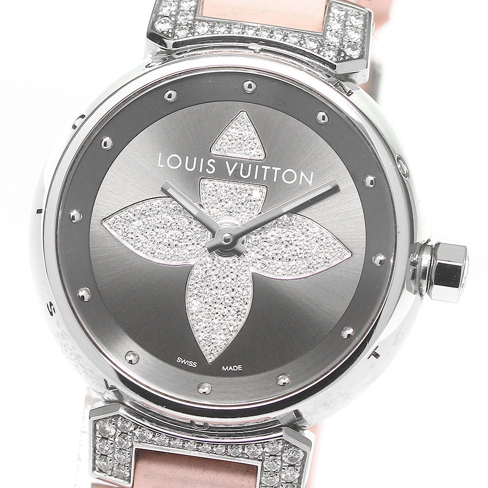 ルイヴィトン LOUIS VUITTON Q121F タンブール フォーエバー ダイヤモンド クォーツ レディース _803752【中古】