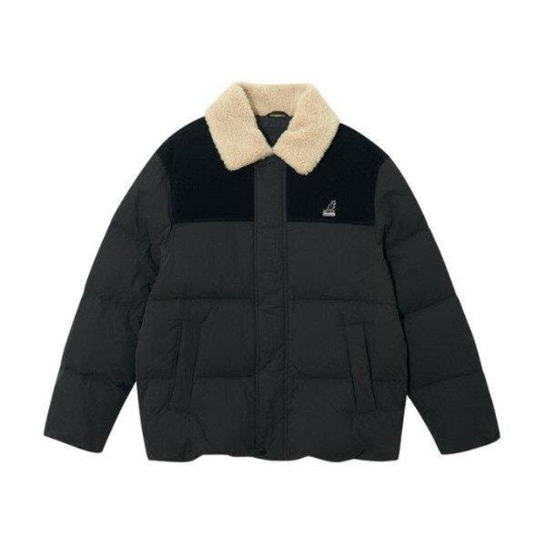 パディング CQK KRFC-JP81760BK シアリングカラー ダウンジャケット 8176 ブラック