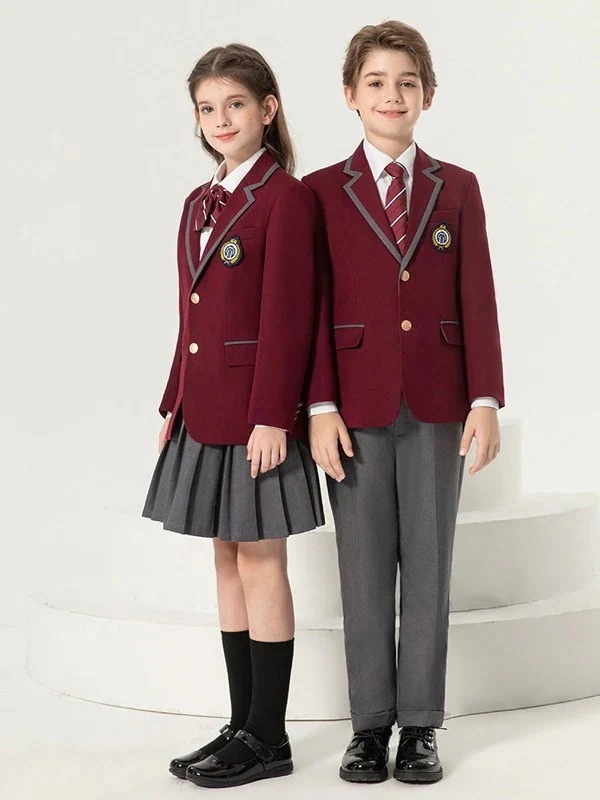 ベビー向けおもちゃその他ピアノ発表会 小学校 キッズフォーマルスーツ 女の子 5点セット 高校生 上下セット 女児 子供服 男の子 学生服 キッズスーツ 制服 風 中学生