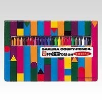 （まとめ買い）サクラクレパス クーピーペンシル24色（ソフトケース入） FY24R1 00051044 [x3]
