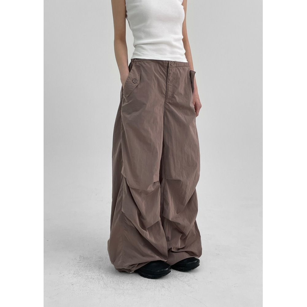 ブラックアップ [MADE] ナピット ナイロン テック バックバンディングパンツ