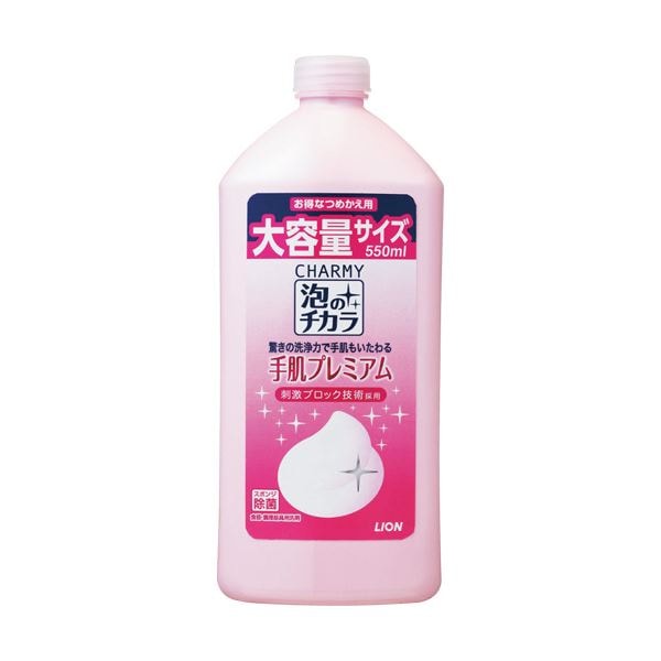 おすすめ】 （まとめ）ライオン CHARMY泡のチカラ手肌プレミアム 1本[x10セット] 550ml 詰替用 キッチン用洗剤 -  flaviogimenis.com.br