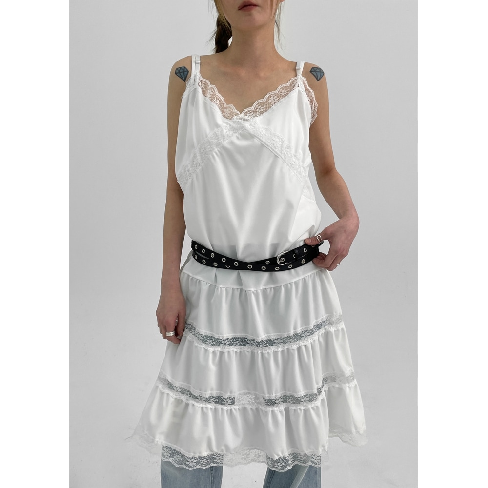 ブラックアップ ロヒル レース カンカン レイヤードワンピース モデル名