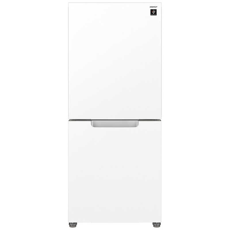シャープ　SHARP　冷蔵庫 2ドア 152L つけかえどっちもドア プラズマクラスター メガフリーザー 幅49.5cm クリアホワイト　SJ-GD15R-W（標準設置無料）