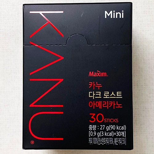 カヌ ダーク ロースト コーヒー アメリカノ30包×6箱／ミックス 韓国 インスタ