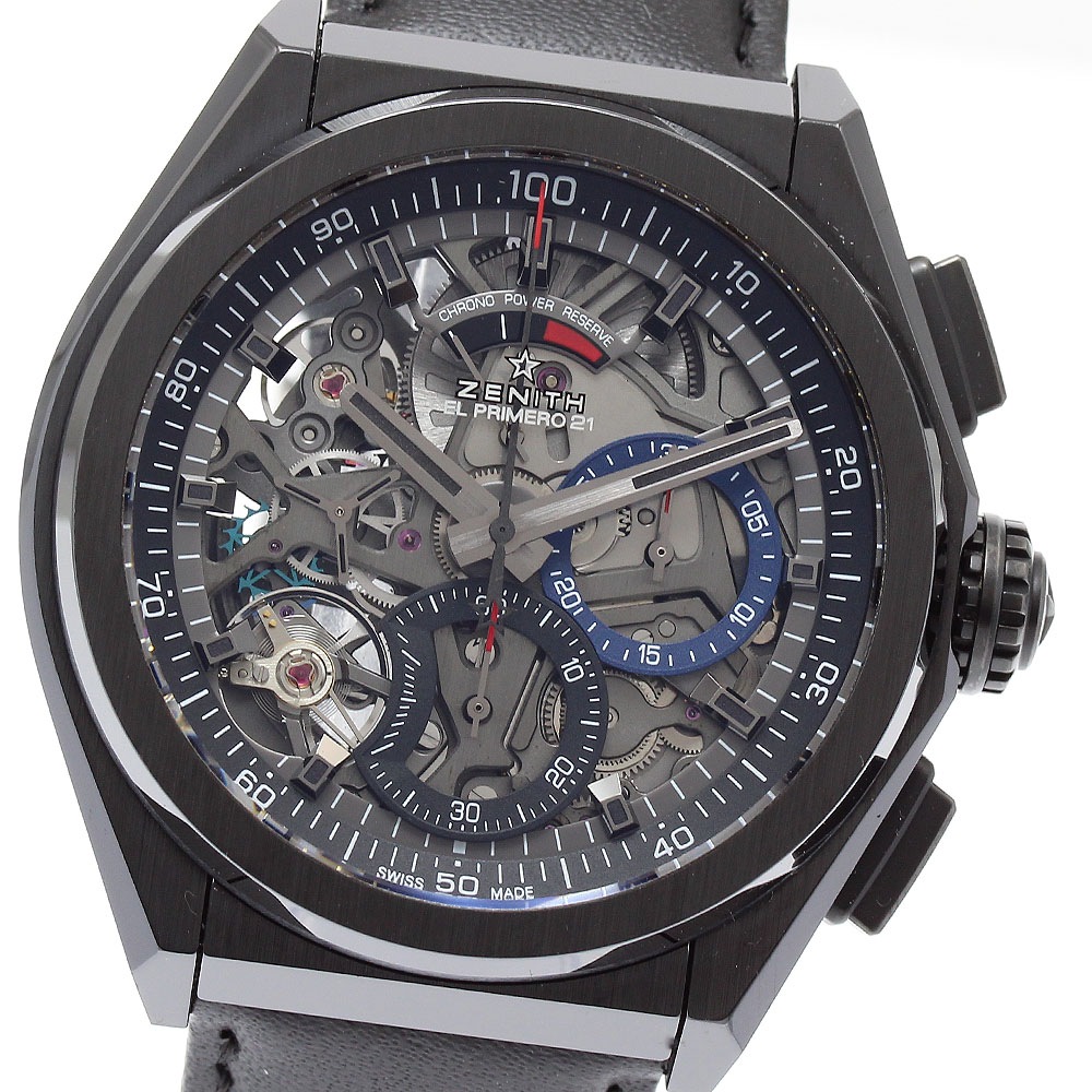 ゼニス ZENITH 49.9000.9004/78.R582 デファイ エルプリメロ21 クロノグラフ 自動巻き メンズ 美品 保証書付き_889033【中古】