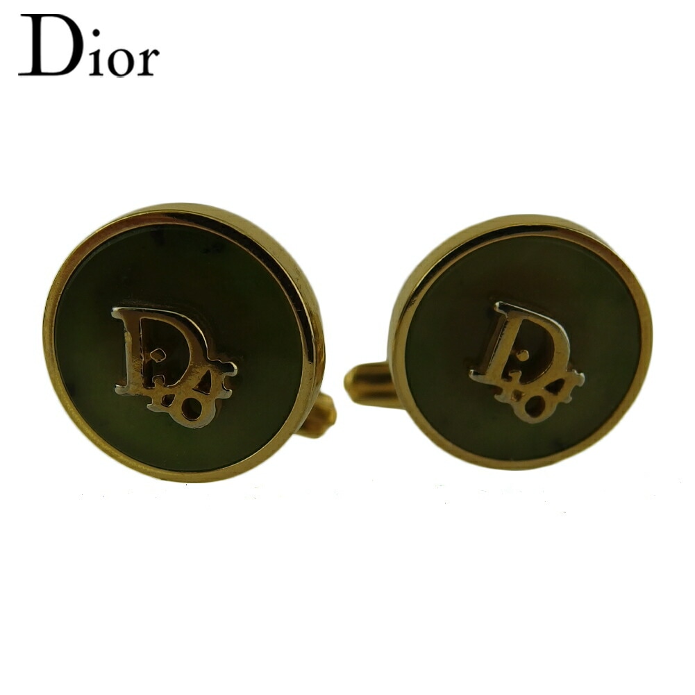 カフス カフリンクス ロゴ メンズ スウィヴル式 ゴールド ゴールド 中古