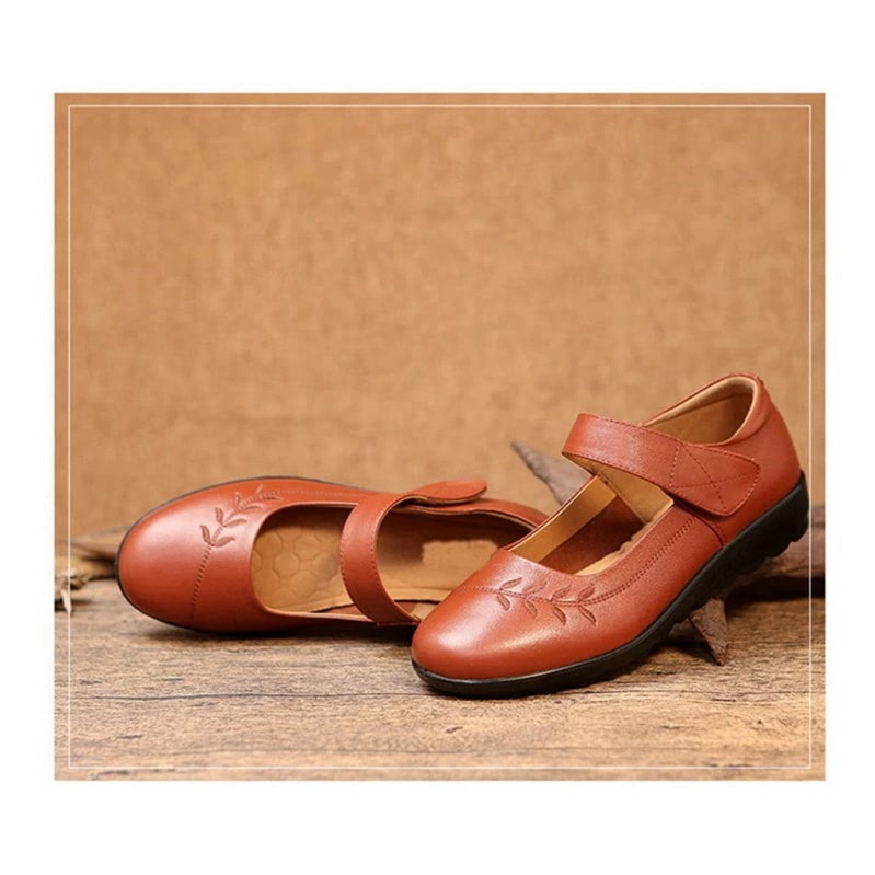 1000円OFFクーポン 婦人靴 幅広 甲高 コンフォートシューズ パンプス 痛くない cm レディース おしゃれ 50代 60代 40代 学生 レディース ファッション 革 レザー レトロ かわいい