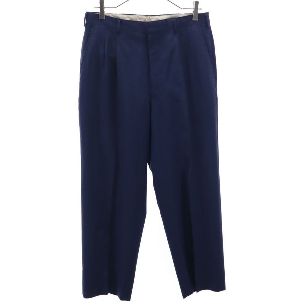 クリスチャンディオール 90s オールド トラウザー パンツ 82 ネイビー Christian Dior SPORTS WEAR タック メンズ
