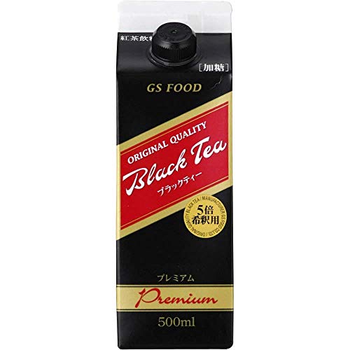 GSブラックティー プレミアム (5倍希釈用) 500ml×6本