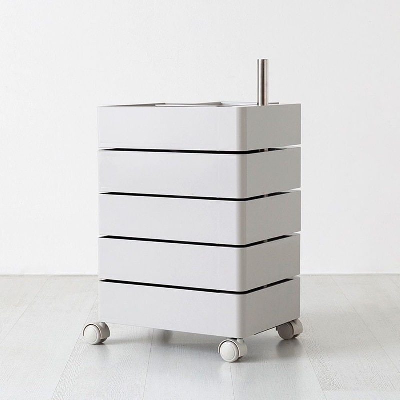 BINGEURI 回転引き出し トロリー5段ワゴン 17colors