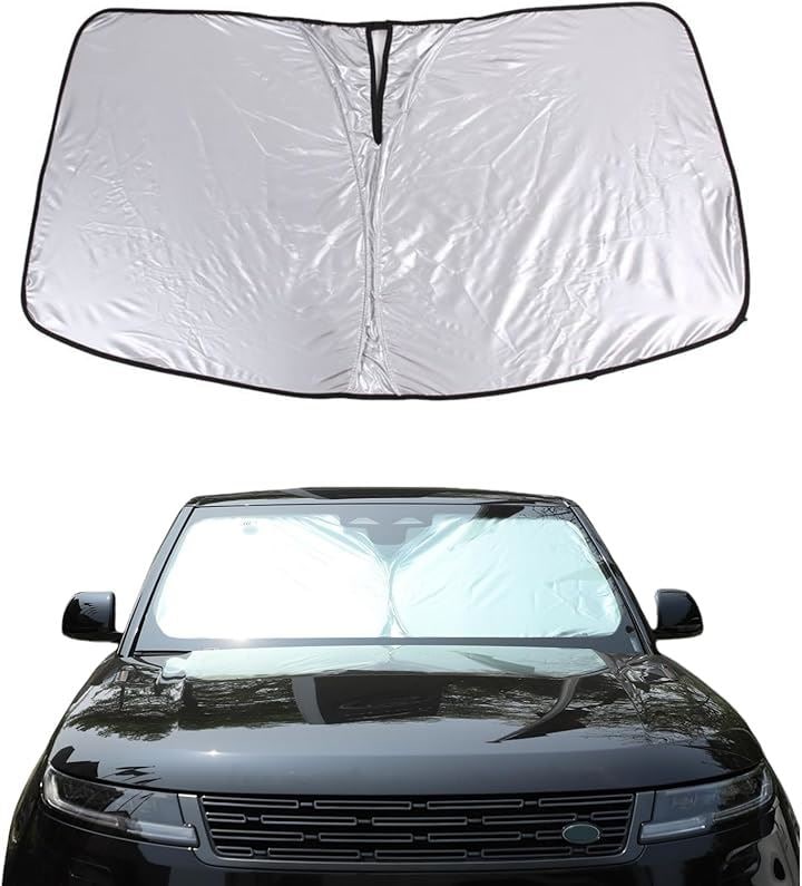 ランドローバーレンジローバー スポーツ 2023年～現行に対応 フロントガラス サンシェード 車用 日よけ 遮光マジカルシェード カーシェード 遮光断熱 夏(スチールワイヤータイプ)