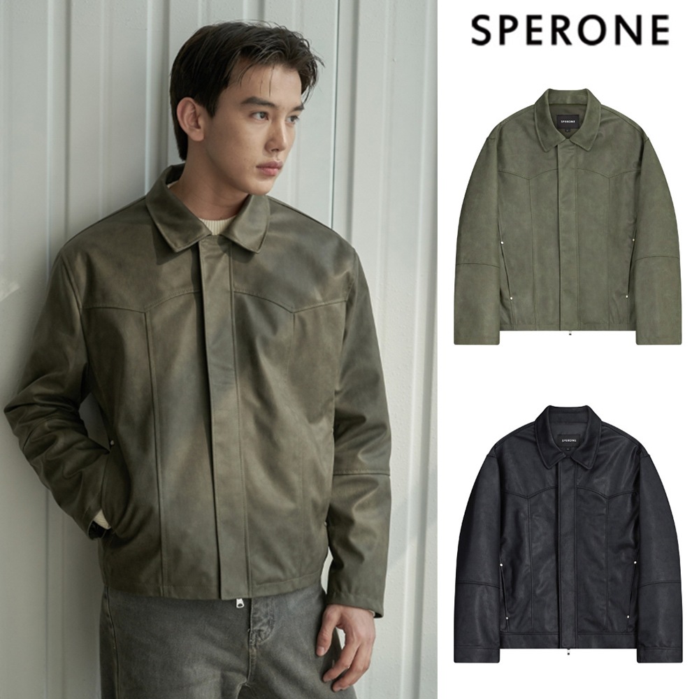[SPERONE] By Leather Washing Western Jacket 25,990円