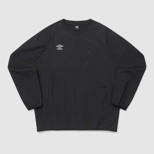 長袖Tシャツ KQF UQ121SWT12-BLK ブロテクト ジッパー ポケット ピステ BLACK