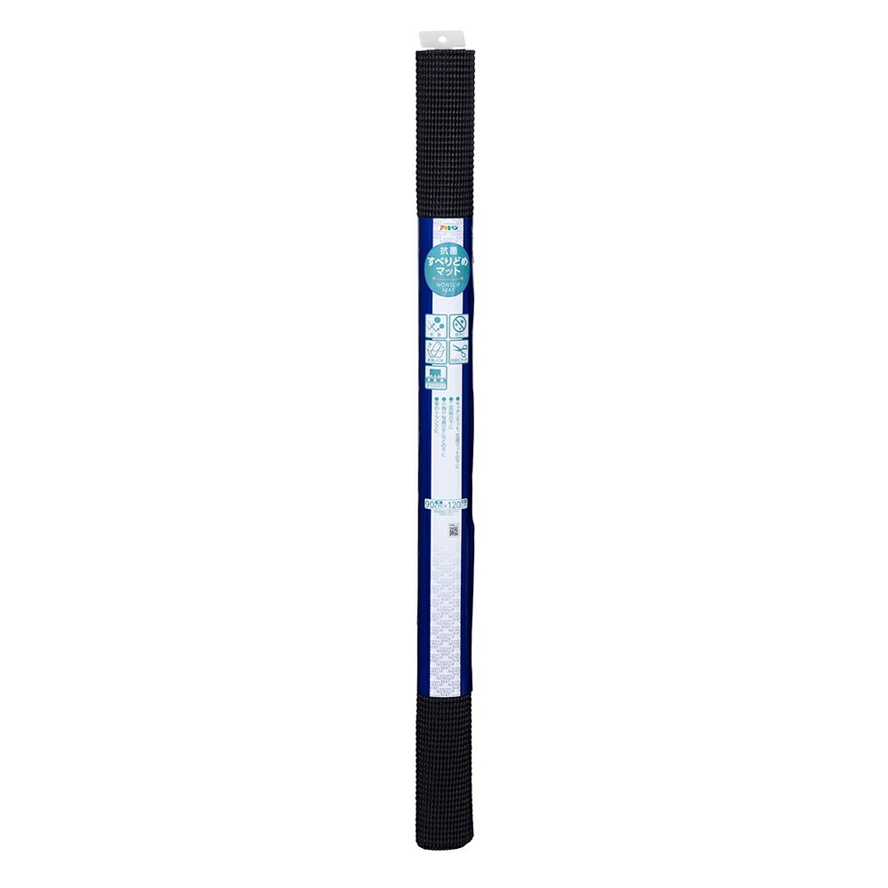 （まとめ買い）抗菌すべりどめマット 90cmx120cm HS6-90ブラック [x3]