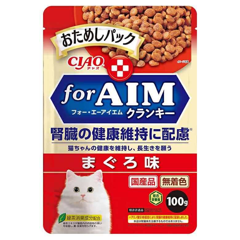 キャットフード　いなば　ＣＩＡＯ　ｆｏｒ　ＡＩＭクランキー　おためしパック　まぐろ味　１００ｇX４８　ＣＲＣ35―15―20―05―99