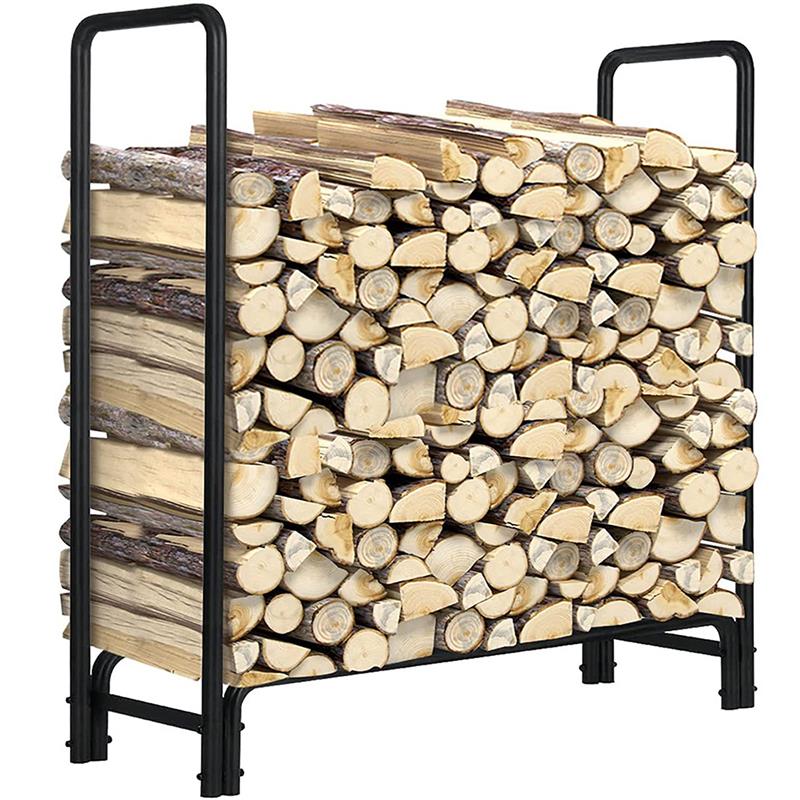 新品登場 薪棚 スチール 薪置き ログラック 通気 乾燥 大容量 室内/屋外どちらでも使用できます 122x35x122CM 薪ストッカー 簡単組立 防水 防錆 耐摩耗性 ポータブル 薪スタンドキャン