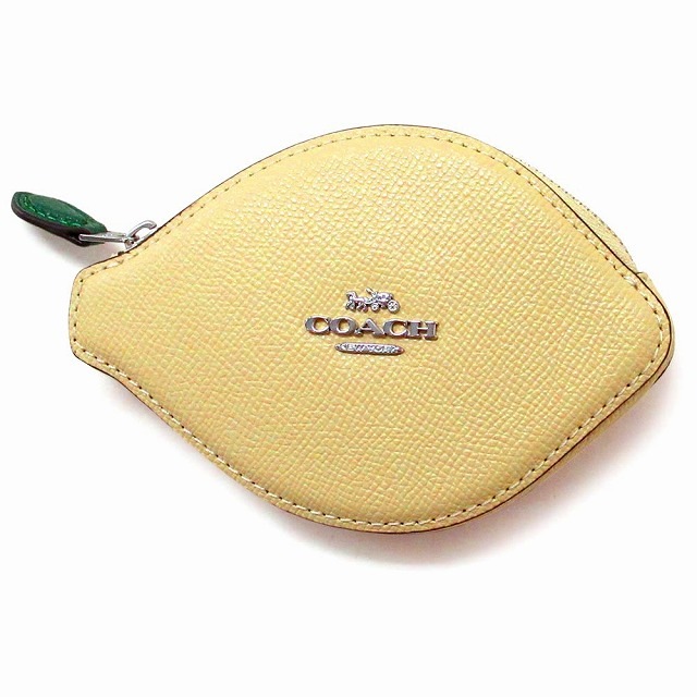コーチ カードケース COACH アウトレット レモン フルーツモチーフ ジップ コインケース 小銭入れ CAN30 SVZ3