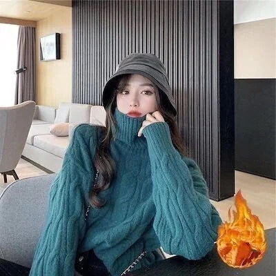 ベーシックニット ニット 百掛けトップス ニット 大人気 セーター ニット裏起毛 裏起毛ファッション