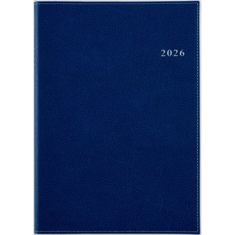 （まとめ買い）高橋書店 2026年 手帳 No.471 デスクダイアリー A5判 週間レフト式＆月間ブロック式 紺 [x3]
