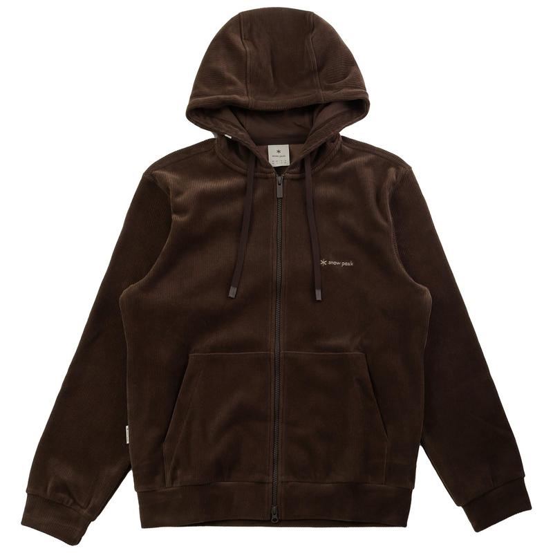男性コーデュロイフード付きジップアップ S24WMFFJ72 BR