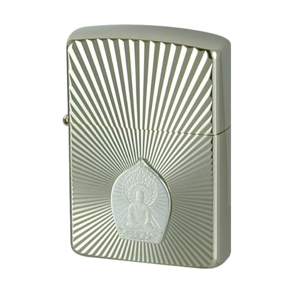 ZIPPO ジッポー オイルライター アーマー 釈迦如来 ホワイトゴールドプレート