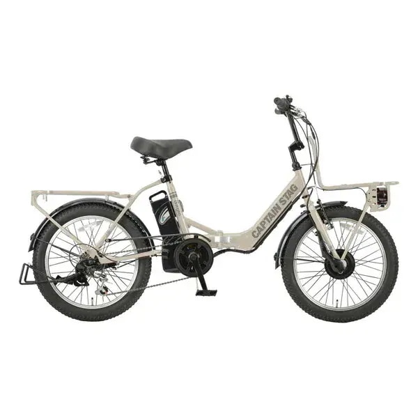 YG-1503 FDB206 eバーギー電動(アーミーベージュ) 電動折りたたみ自転車 (外装6段変速)