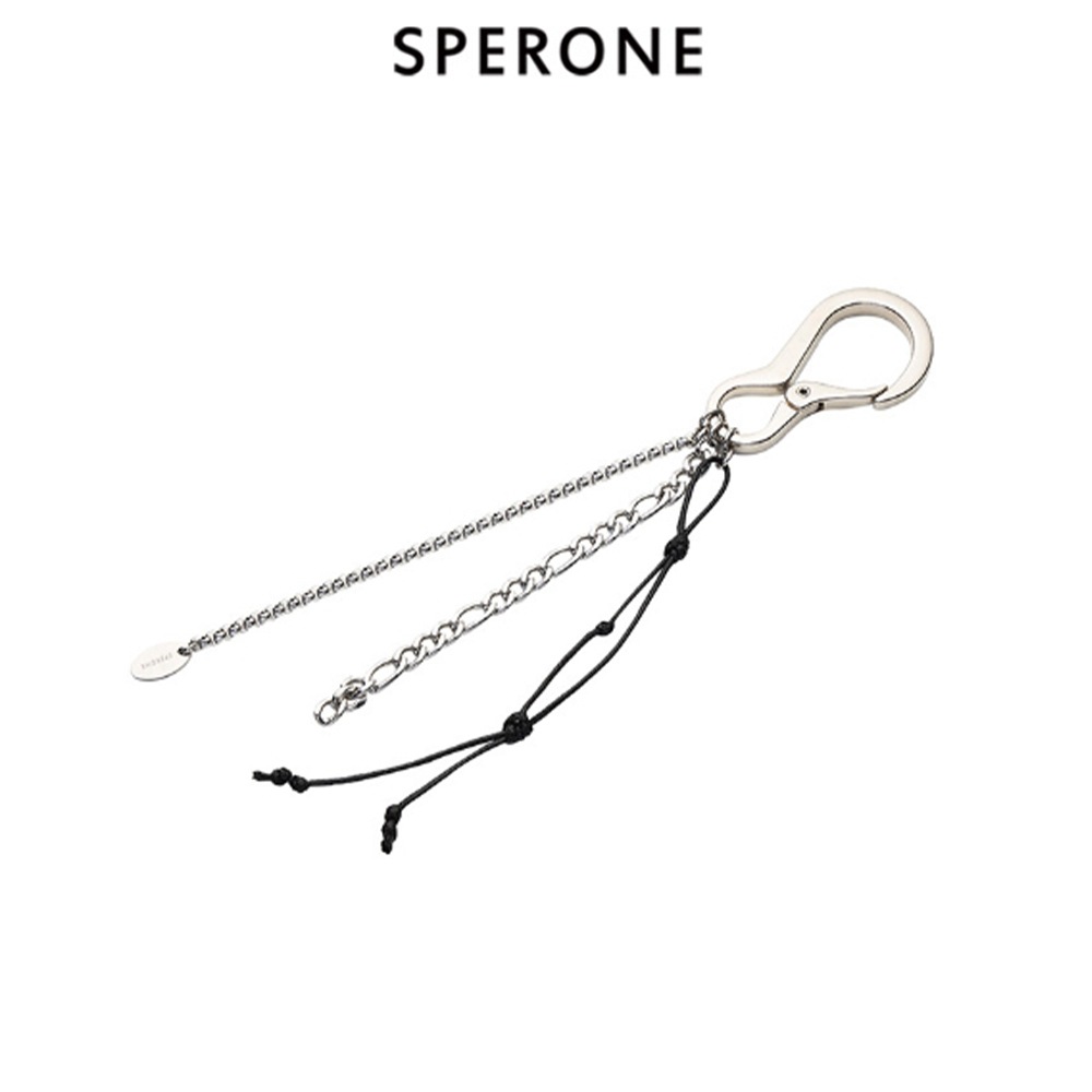 [SPERONE] [Real Leather] Layered Simple Keyring