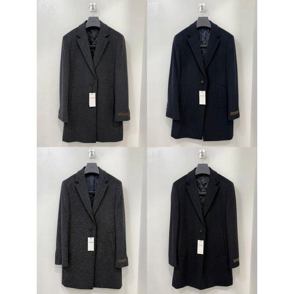 メンズ冬カシミア8%ウール混紡モ職シングルチェスター正装コート4カラー