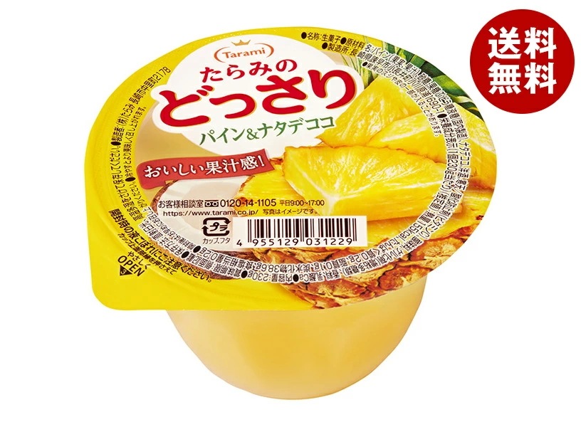 たらみ たらみのどっさり パイン&ナタデココ 230g×24(6×4)個入×(2ケース)