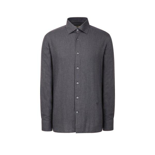 [25FW] [CANCLINI] グレーヘリンボーンシャツ DMSH5F070G2