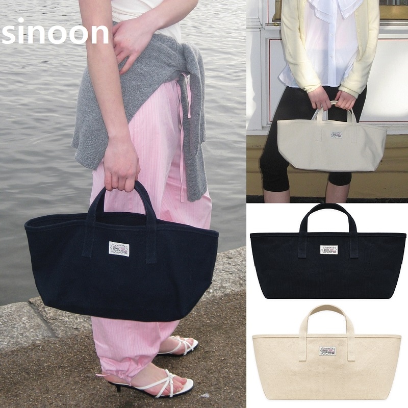 Rose Label ポイントトートバッグ 2色展開 韓国人気 ベストアイテム おしゃれ カジュアル シンプル トレンドバッグ