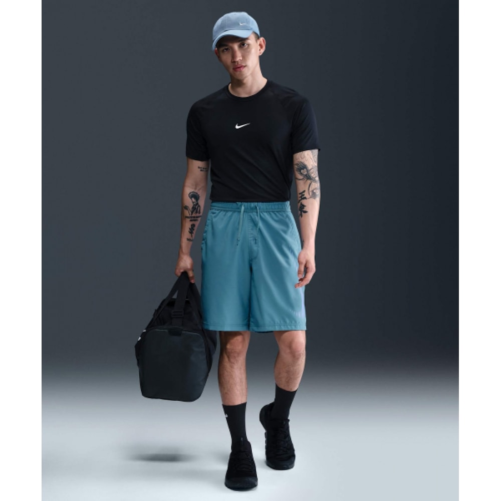 ナイキフォームドライフィット 9インチ裏地なし多目的ショーツ M-スモーキーブルー:ハイドラズ/ HJ4046-006