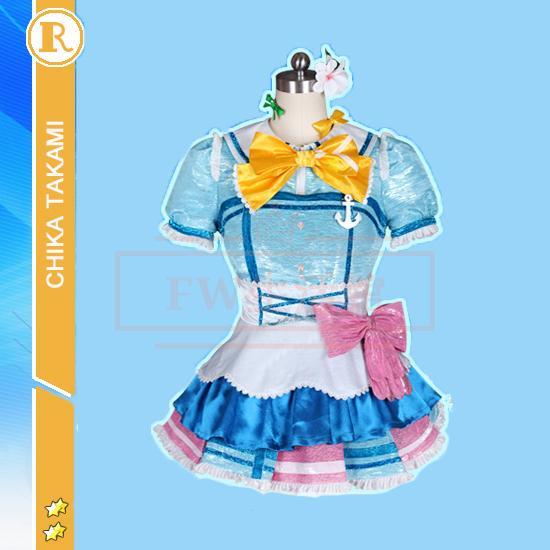 ラブライブ コスプレ衣装 lovelive sunshine 高海 千歌（たかみちか） 君こころは輝いてるかい 浦星女学院 コスチューム コミケ