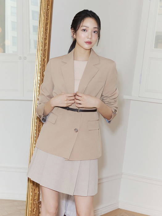 イッミシャ オーバーフィット テーラード ベルテッド ジャケット ITO9ZJK730 (2COLOR) キム·セジョン モデル 韓国の人気ファッションブランド