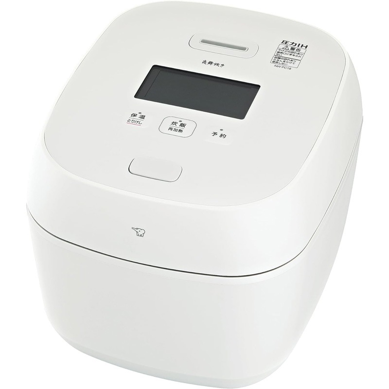 廃盤象印 ZOJIRUSHI 炊飯器 炎舞炊き 絹白 1升 10合 圧力IHタイプ 遠赤外線 豪炎かまど釜 NW-FC18-WZ