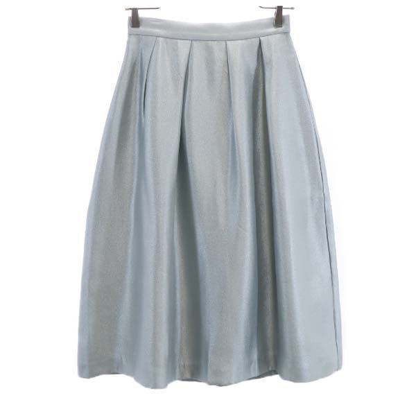 未使用 ミモレ丈 シャイニータック スカート FR グレー レディース 5,586円