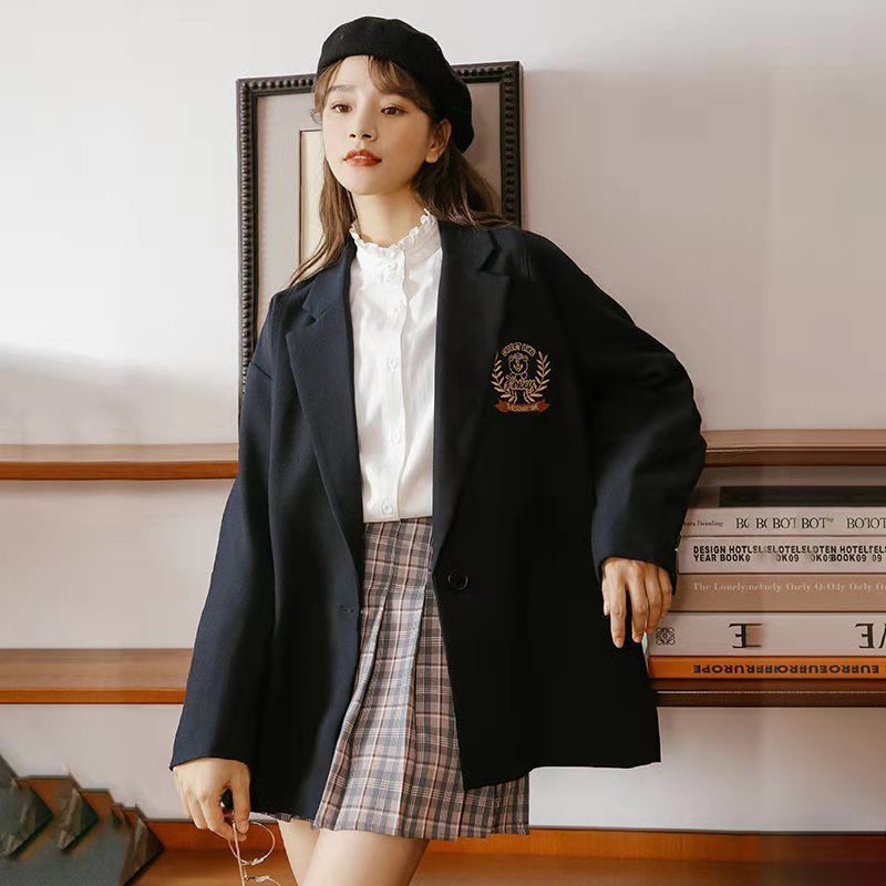 スーツスーツ春と夏のレトロな英伦风学生の小さいスーツのコート