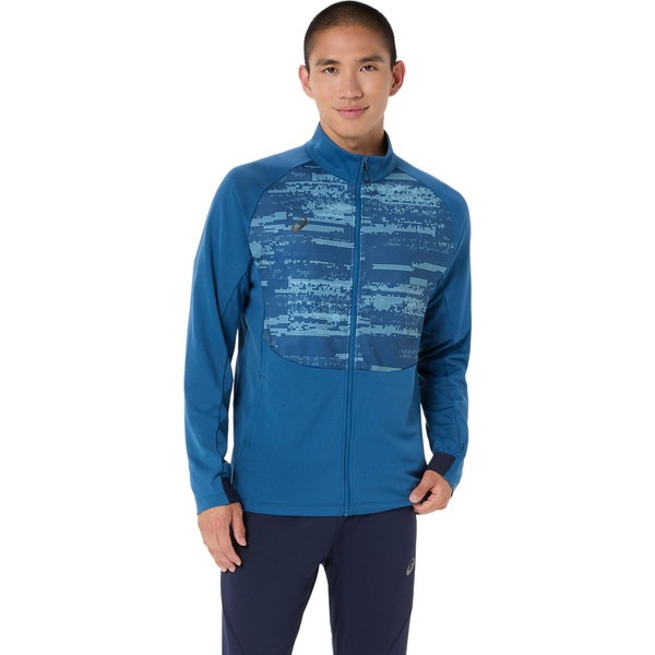 asics アシックス ACTIMOTIONドライグラフィックストレッチジャケット ボディケア フィットネス ウェア 2033C027-401